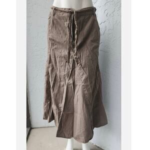 Faded Glory Women's Mocha Brown Midi Skirt